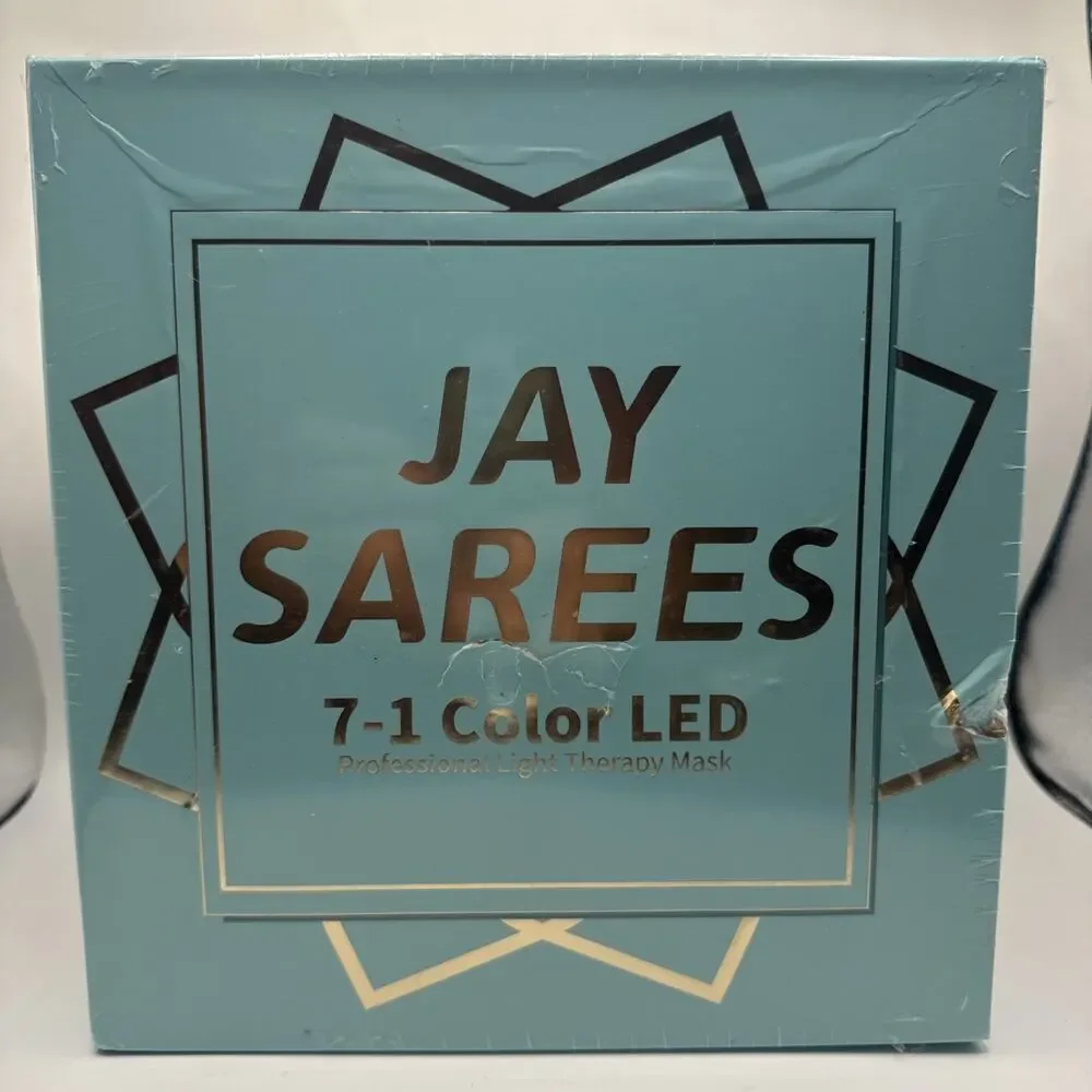 Jay Sarees 7-in-1 LED Light Therapy Facial Mask – Skin Rejuvenation NEW Sealed